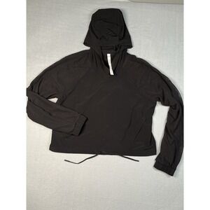 Lululemon Catch A Breeze Pullover  Large  10 Hoodie‎ Sweatshirt Crop Black New